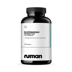 Image 1 for Glucomannan for Weight Loss Support – Feel Full & Reduce Appetite, Glucomannan Capsules 1000mg per Serving | Natural Fibre from Konjac Root, Vegan-Friendly | 180 Capsules | Made in The UK