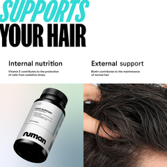 Image 4 for Biotin Hair Support Supplement – Hair Maintenance Tablets with Biotin, Vitamins A, C, E, Selenium & Grape Seed Extract – Supports Hair, Skin & Nails – 30 Tablets – Made in the UK