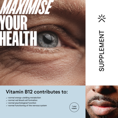 Image 3 for Vitamin B12 Tablets High Strength – 1000mcg - B12 Vitamin - 365 Easy to Swallow Capsules - 1 Year Supply - B12 Supplement - Energy Supplements