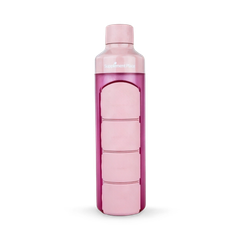 Image 1 for YOS Bottle | Pill Box & Water Bottle in One! | Pink