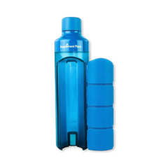 Image 2 for YOS Bottle | Pill Box & Water Bottle in One! | Blue