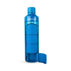 Image 3 for YOS Bottle | Pill Box & Water Bottle in One! | Blue