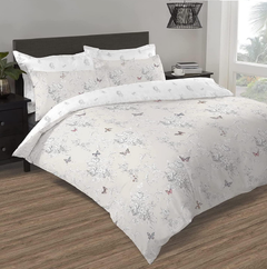 Image 3 for Vanessa Reversible Duvet Cover Set (Toile Floral Butterflies)
