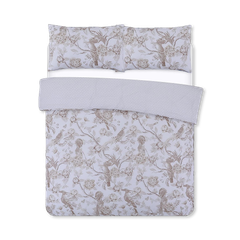 Image 1 for Ava Reversible Duvet Cover Set (Chinoiserie Birds Gold)