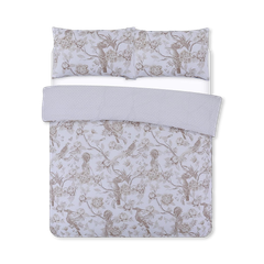 Image 1 for Ava Reversible Duvet Cover Set (Chinoiserie Birds Gold)