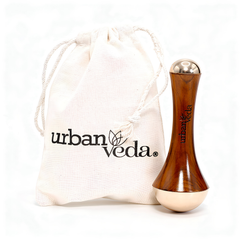 Image 1 for Artisan Handcrafted Dual-Sided Kansa Wand, Ayurvedic Copper Facial & Body Massage Tool