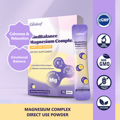 Image 2 for Careleaf Magnesium Complex Powder Passionfruit Flavor 15 Satches