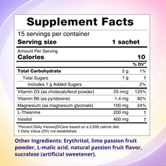 Image 3 for Careleaf Magnesium Complex Powder Passionfruit Flavor 15 Satches