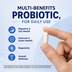 Image 4 for Careleaf Daily Probiotics with Prebiotics Capsules 12Billion CFU 20 Strains 30 Capsules