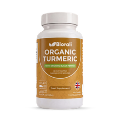Image 1 for Organic Turmeric with Organic Black Pepper Capsules - 60 Capsules