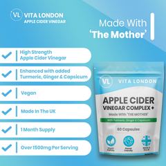 Image 2 for 3pk Glow Up Bundle - Apple Cider Vinegar Capsules - Biotin Hair, Skin & Nails - Vitamin C & Zinc Tablets