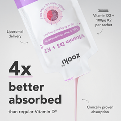 Image 3 for Liposomal Vitamin D3 + K2 3,000iu, Mixed Berry Flavour - 30x10ml Liquid Sachets