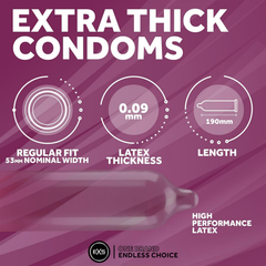 Image 3 for Mega Mix Vegan Latex Condoms 56 Variety Pack
