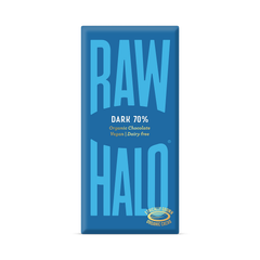 Image 2 for Dark 70% Organic Vegan Chocolate Bars 10x70g