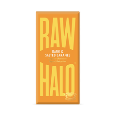 Image 2 for Dark & Salted Caramel Organic Vegan Chocolate Bars 10x70g