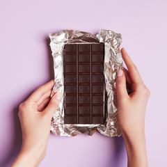 Image 3 for Dark & Salted Almond Truffle Centres Organic Vegan Chocolate Bars 8x90g