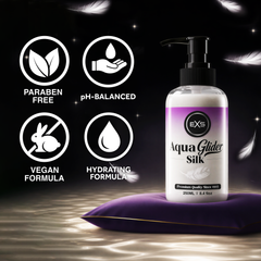 Image 2 for AquaGlider Silk Lubricant Bottle