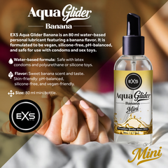 Image 3 for AquaGlider 80ml Banana Flavoured Lubricant Bottle