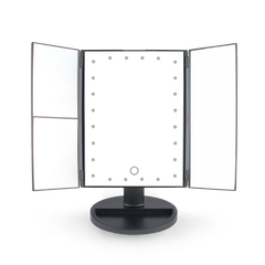 Image 1 for 24 LED Touch Dimmable 3 Way Makeup Mirror with 2 & 3X Magnification - black