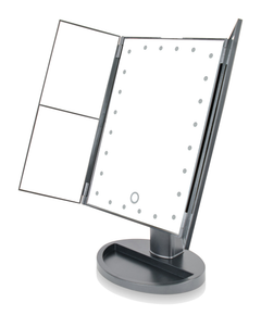 Image 2 for 24 LED Touch Dimmable 3 Way Makeup Mirror with 2 & 3X Magnification - black