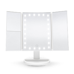 Image 1 for 24 LED Touch Dimmable 3 Way Makeup Mirror with 2 & 3X Magnification - white