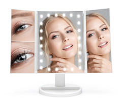 Image 5 for 24 LED Touch Dimmable 3 Way Makeup Mirror with 2 & 3X Magnification - white