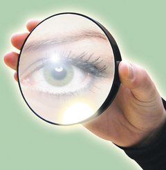 Image 3 for 10 x  Compact Magnifying Mirror with Light