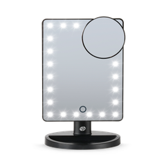 Image 1 for 24 LED Makeup Mirror with mini removable 10X Magnifying Mirror