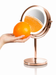 Image 2 for Rose Gold 24 LED Makeup Mirror with mini removable 10X Magnifying Mirror