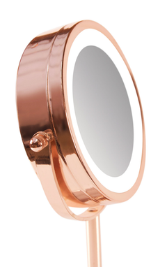 Image 5 for Rose Gold 24 LED Makeup Mirror with mini removable 10X Magnifying Mirror