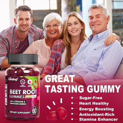Image 5 for Careleaf Sugar-Free Beetroot Gummies Peach Flavour 2 x 60 Gummies