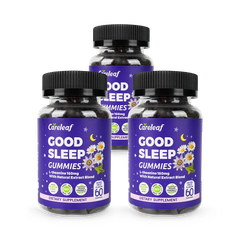 Image 1 for Careleaf Good Sleep Gummies Cherry Flavor 3 x 60 Gummies
