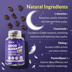 Image 2 for Careleaf Good Sleep Gummies Cherry Flavor 3 x 60 Gummies