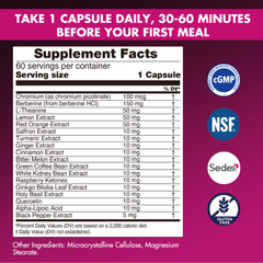 Image 2 for Careleaf Berberine Complex Capsules 2 x 60 Capsules