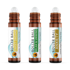 Image 1 for 3pk Roller Ball Gift Set - Anxiety Roll On Aromatherapy Essential Oil - 10ml