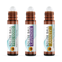 Image 1 for 3pk Roller Ball Gift Set - Feel Good Aromatherapy Roll On Essential Oil - 10ml