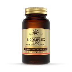Solgar Vitamin B-Complex "100" Extra High Potency 100 Vegi Capsules