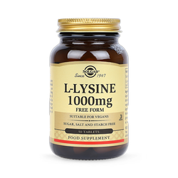 Solgar L-Lysine 1000mg Free Form 50 Tablets