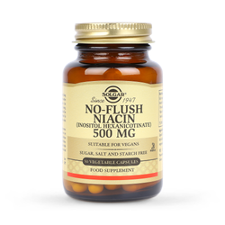 Solgar No-Flush Niacin 500mg 50 Vegi Capsules
