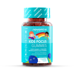 Novomins Blueberry-Flavoured Kids Focus 30 Gummies