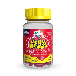 Natures Aid  Mini Drops Jelly Beans Multivitamin Strawberry Flavour 60 Beans