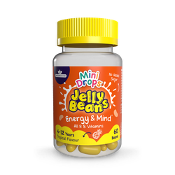 Natures Aid Mini Drops Jelly Beans Energy & Mind Tropical Flavour 60 Beans
