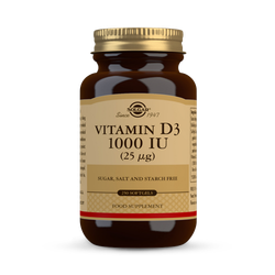 Solgar Vitamin D3 1000 Iu (25 µg) 250 Softgels