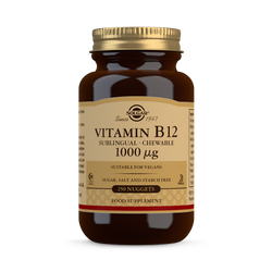 Solgar Vitamin B12 1000 µg Sublingual Chewable 250 Nuggets