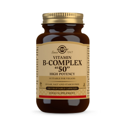 Solgar Vitamin B-Complex "50" High Potency Vegetable 100 Capsules