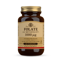 Solgar Folate (As Metafolin) 1000µg 60 Tablets