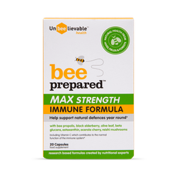 Unbeelievable Health Bee Prepared Max Strength 20 Capsules