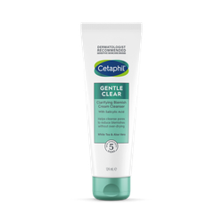 Cetaphil Gentle Clear Clarifying Blemish Cream Cleanser Face Wash 124ml