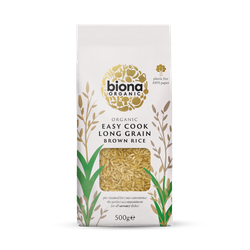 Biona Organic Easy Cook Long Grain Brown Rice 500g