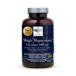 New Nordic Magic Magnesium Glycinate 600mg 180 Tablets